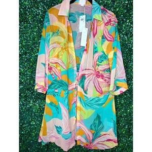 Anne Cole Multicolor Floral Swim Cover-Up